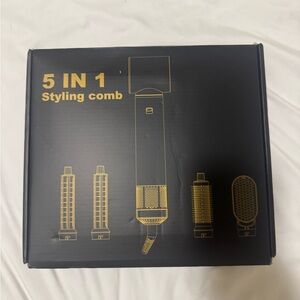 Air wrap 5 in 1 Styling Comb, Hairdryer, and Curler Set